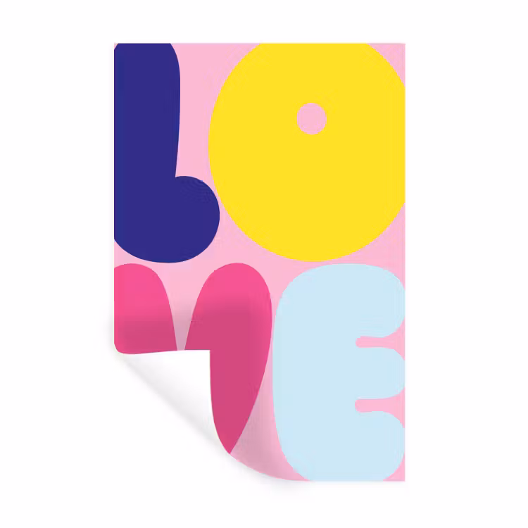 Muursticker - Love - Valentijn - Kleurrijk — 1