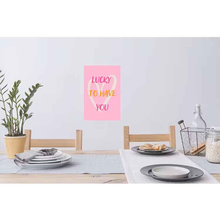 Muursticker - Lucky - Love - Valentijn - Roze — 3