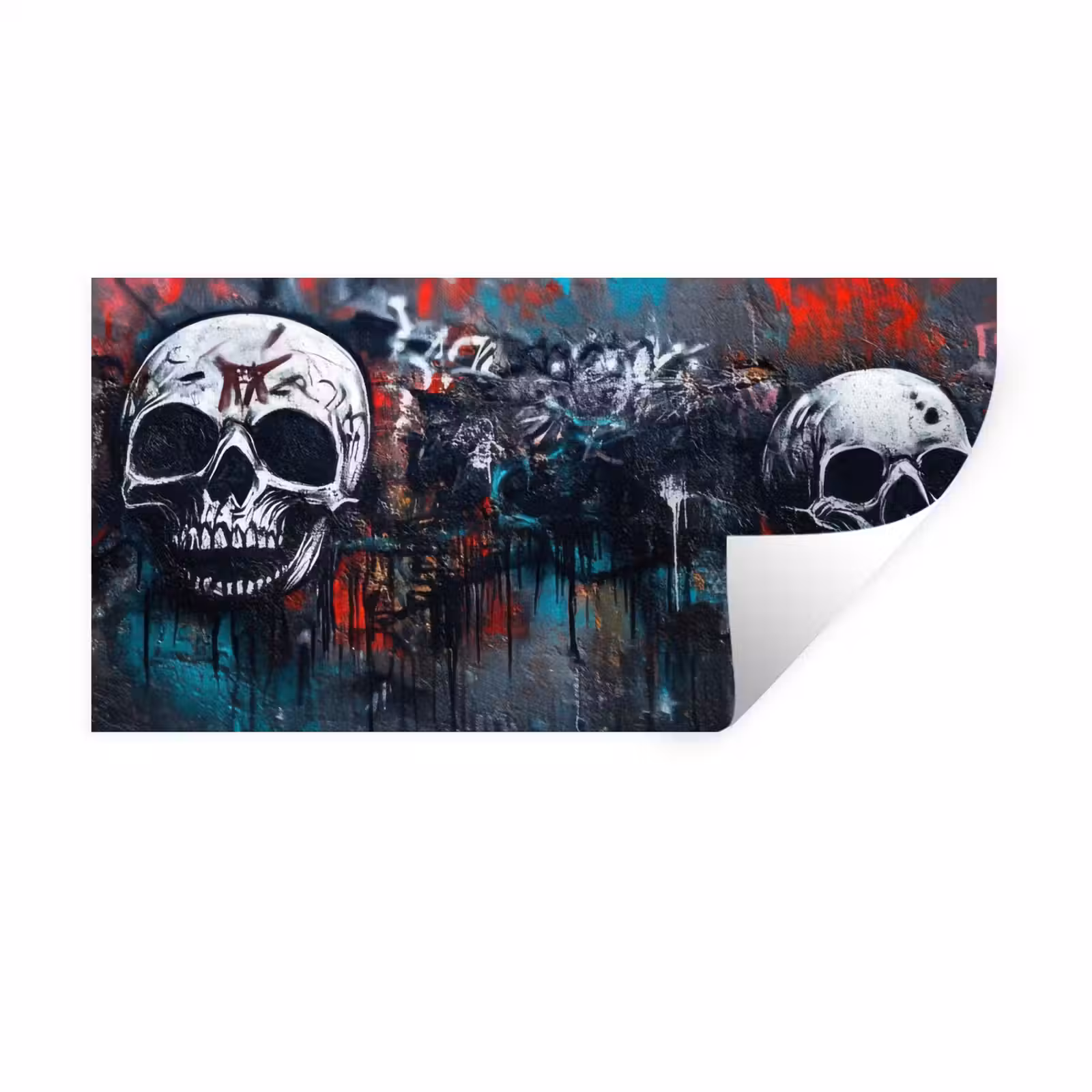 Muursticker - Schedels - Graffiti - Abstract — 1
