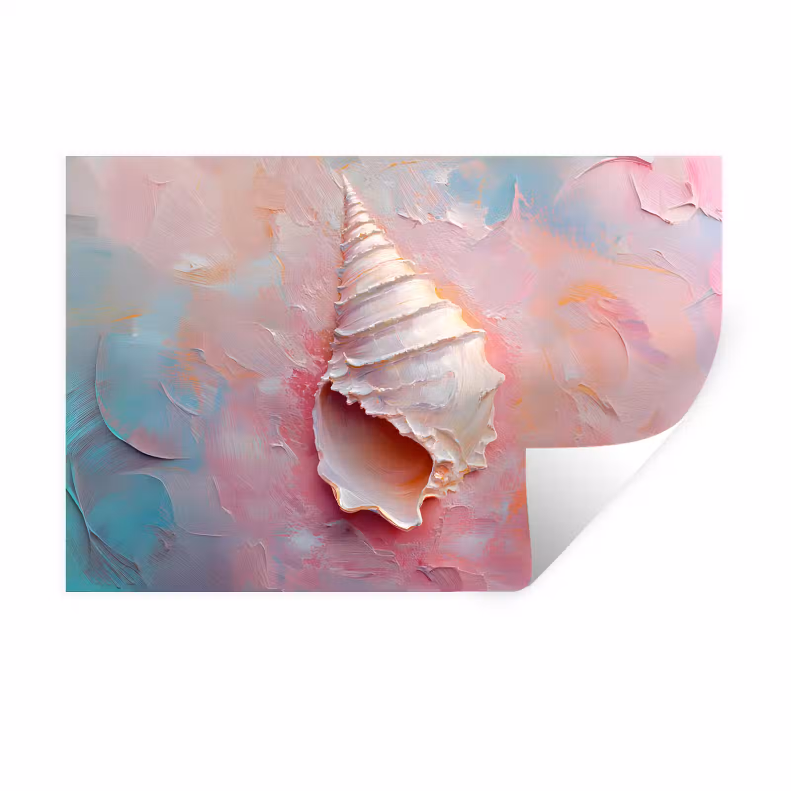 Muursticker - Schelp - Pastel - Pink — 1