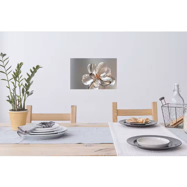 Muursticker - Bloem - Glazen - Doorzichtig — 3