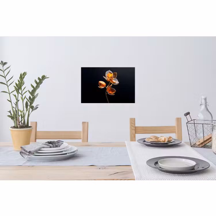 Muursticker - Bloem - Orchidee - Oranje — 3