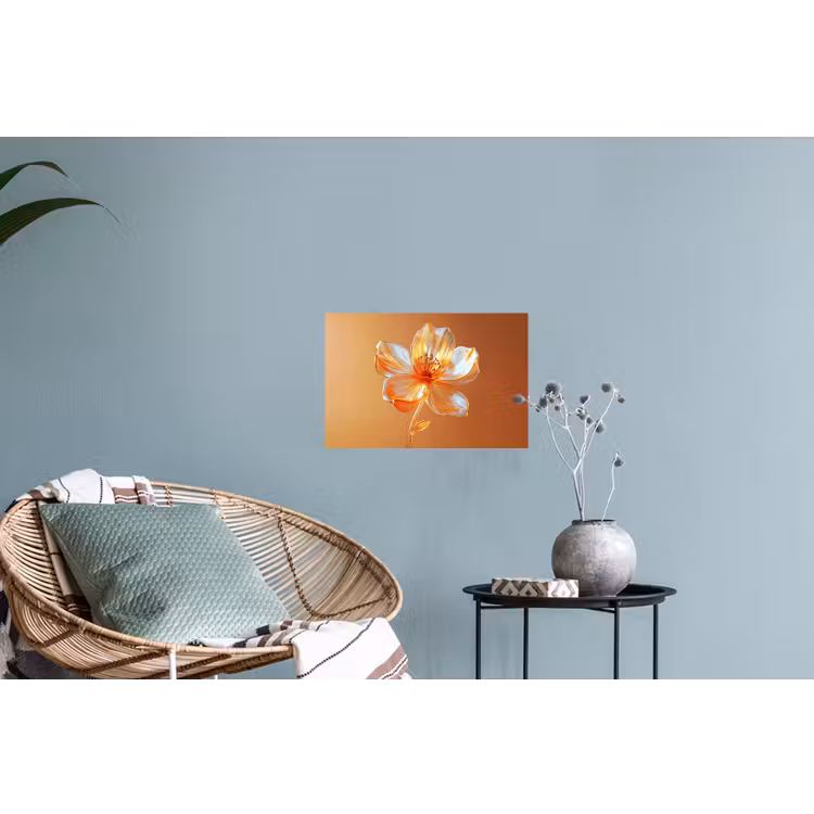 Muursticker - Glazen - Bloem - Oranje — 4