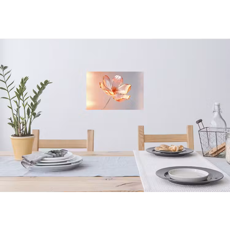 Muursticker - Glazen - Bloem - Roze — 3