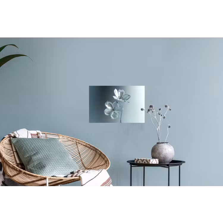 Muursticker - Kristal - Bloemen - Grijs — 4