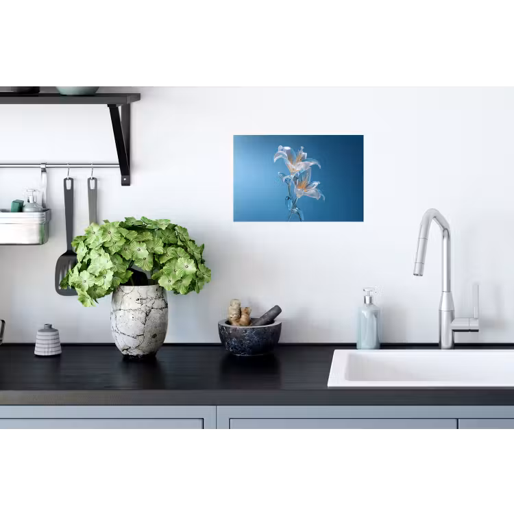 Muursticker - Lelies - Blauw - Glazen — 2