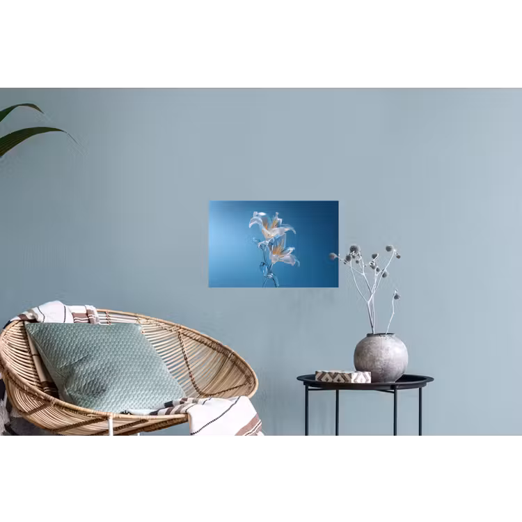Muursticker - Lelies - Blauw - Glazen — 4