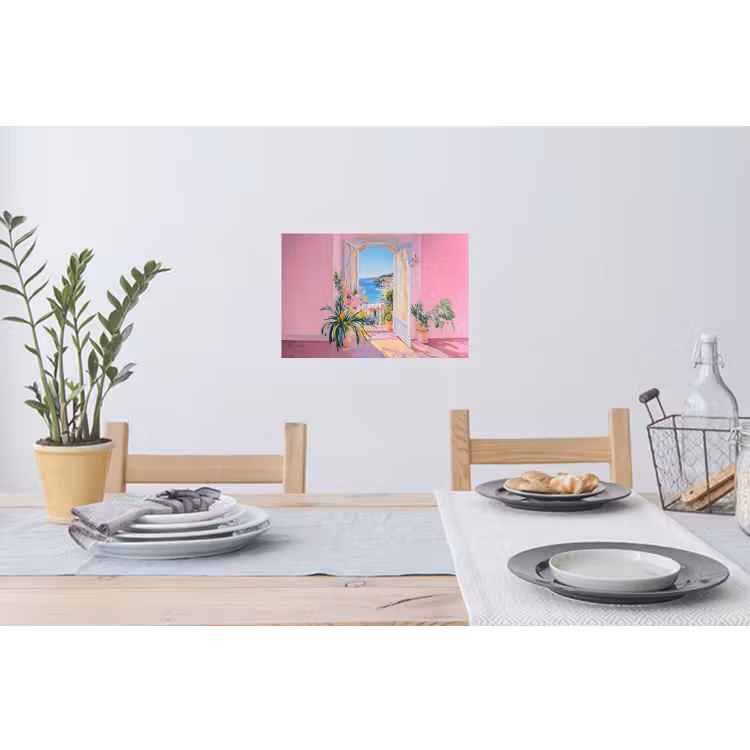 Muursticker - Roze - Buiten - Verf — 3
