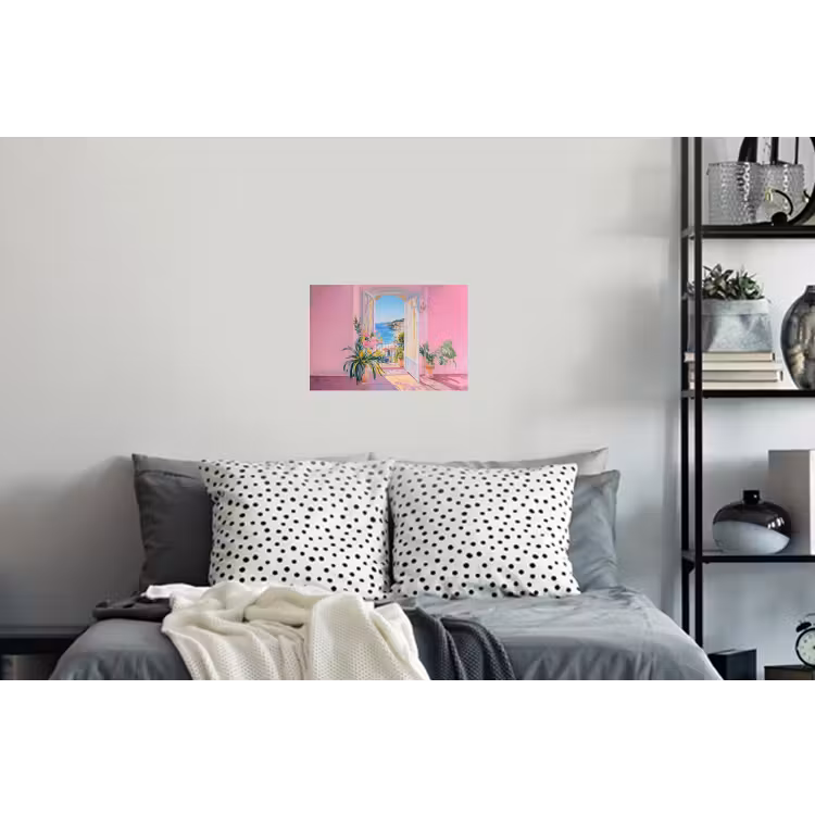 Muursticker - Roze - Buiten - Verf — 5