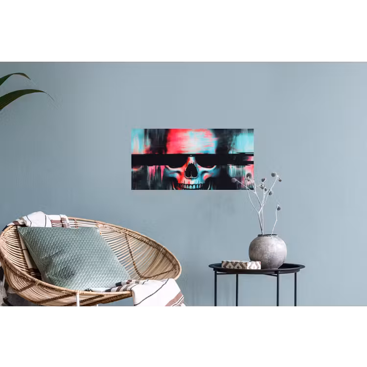 Muursticker - Schedels - Glitch - Cyberpunk — 4