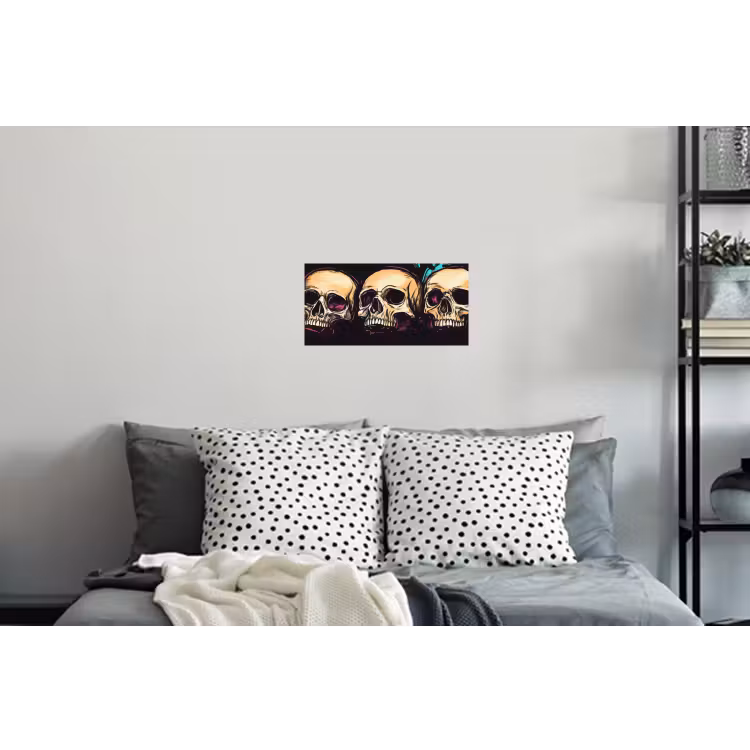 Muursticker - Schedels - Graffiti - Neon — 5