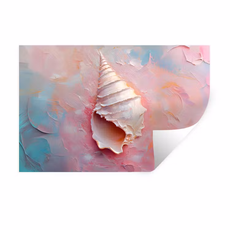 Muursticker - Schelp - Pastel - Pink — 1