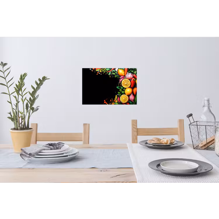 Muursticker - Citroenen - Peper - Kruiden - Graffiti - Verf - Abstract — 3