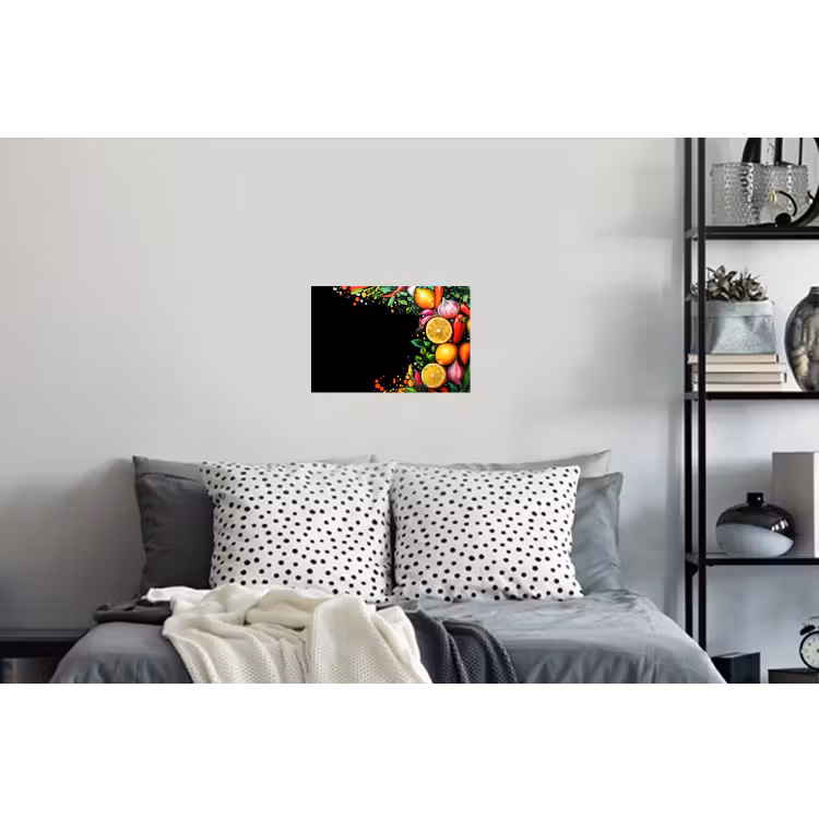 Muursticker - Citroenen - Peper - Kruiden - Graffiti - Verf - Abstract — 5