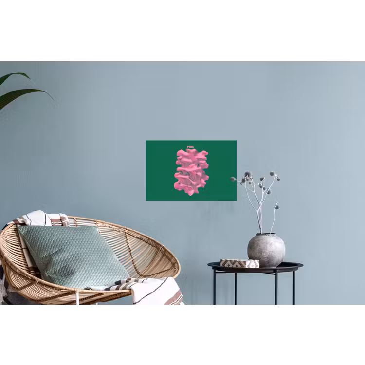 Muursticker - Abstract - Pink - Lijnen - Groen — 4