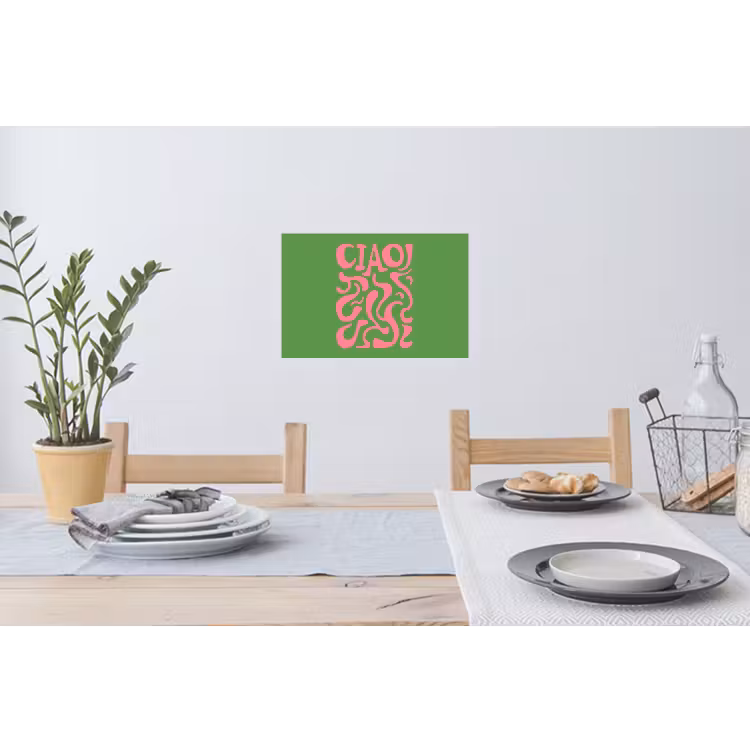 Muursticker - Abstract - Roze - Ciao - Vormen — 3