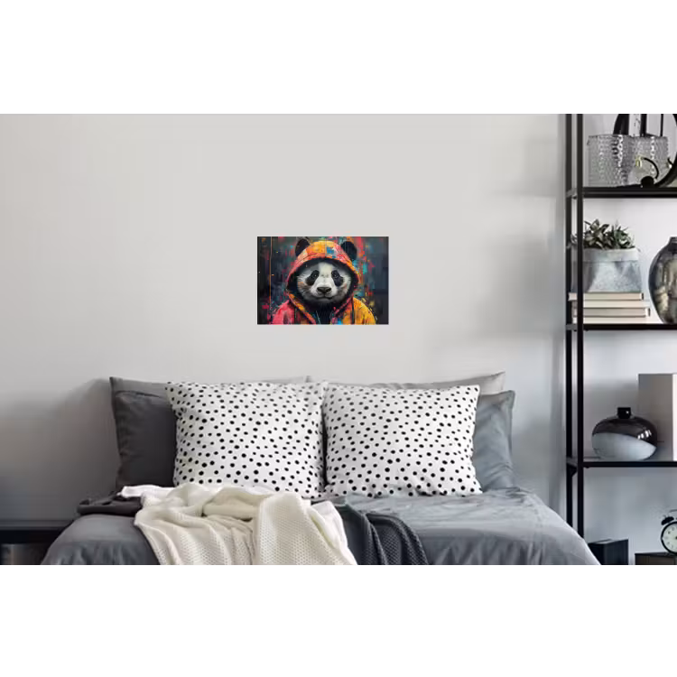 Muursticker - Graffiti - Panda - Jas - Kleurrijk — 5