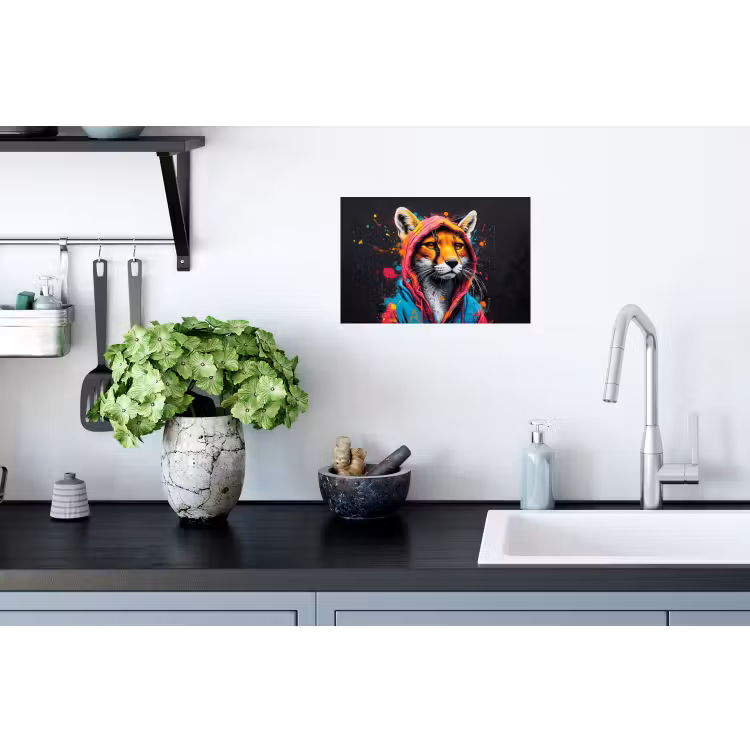 Muursticker - Graffiti - Vos - Jas - Pop art — 2