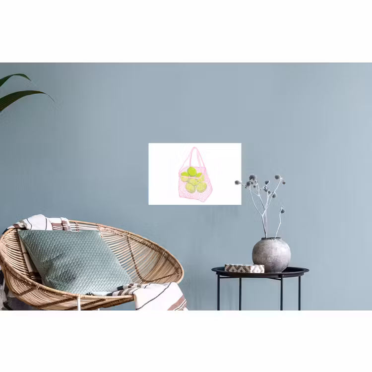 Muursticker - Netzakje - Roze - Illustratie - Limoenen — 4