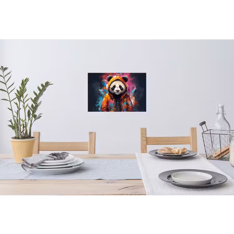 Muursticker - Panda - Jas - Graffiti - Oranje — 3