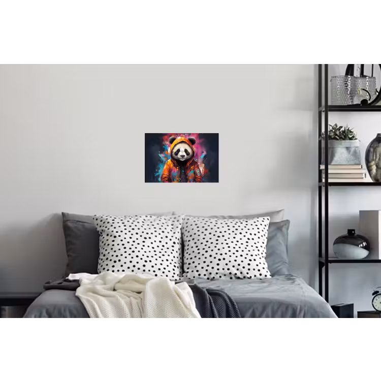 Muursticker - Panda - Jas - Graffiti - Oranje — 5