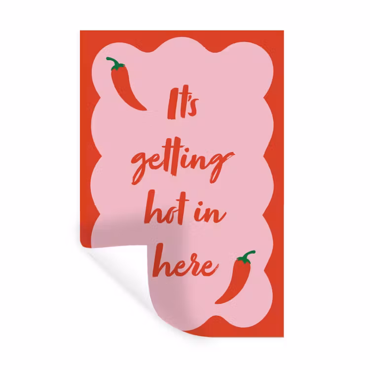 Muursticker - Chilipeper - Red - Hot - Quotes — 1