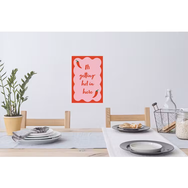 Muursticker - Chilipeper - Red - Hot - Quotes — 3
