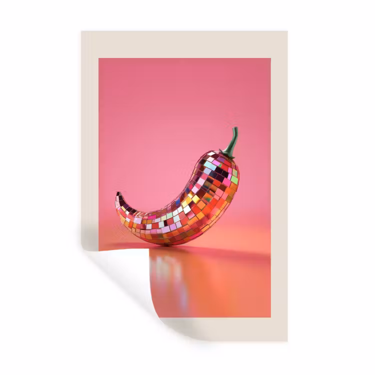 Muursticker - Disco - Peper - Roze — 1