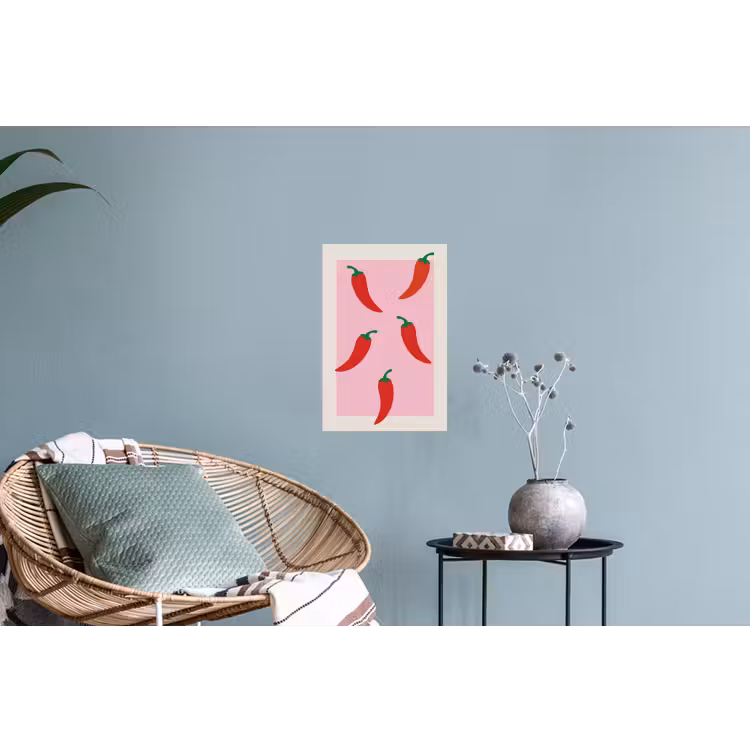 Muursticker - Pepers - Rood - Illustratie — 4