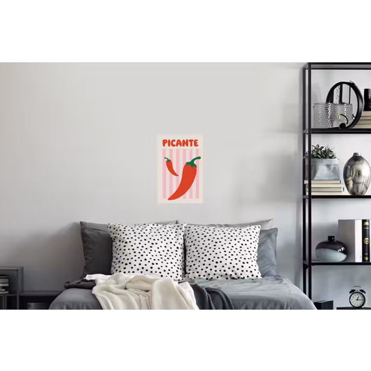 Muursticker - Pittig - Pepers - Rood — 5