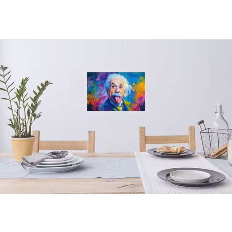 Muursticker - Oude man - Expressief - Kleurrijk — 3