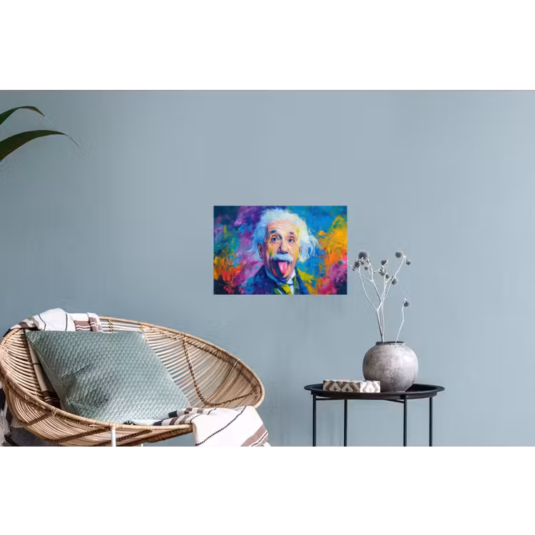 Muursticker - Oude man - Expressief - Kleurrijk — 4