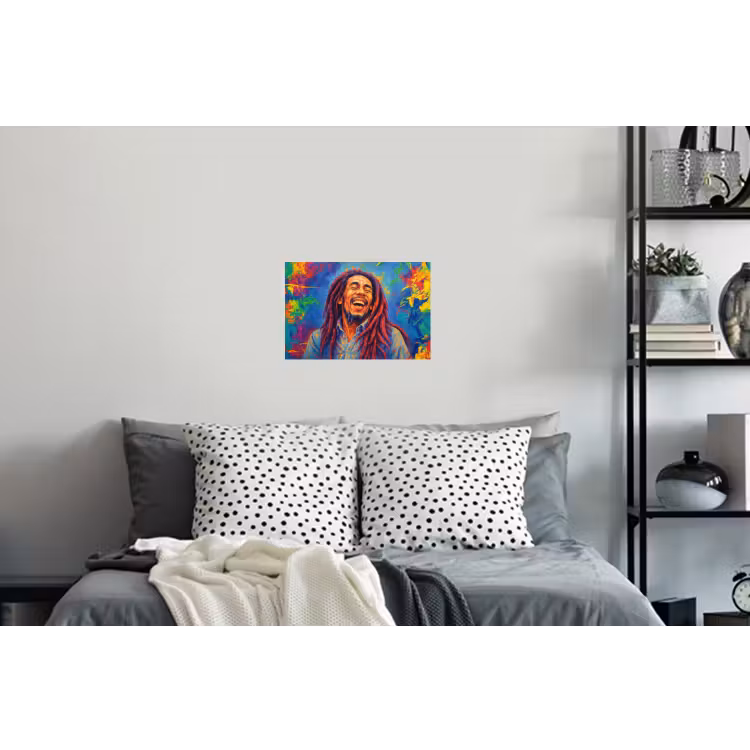 Muursticker - Regenboogkleuren - Man - schilderij — 5
