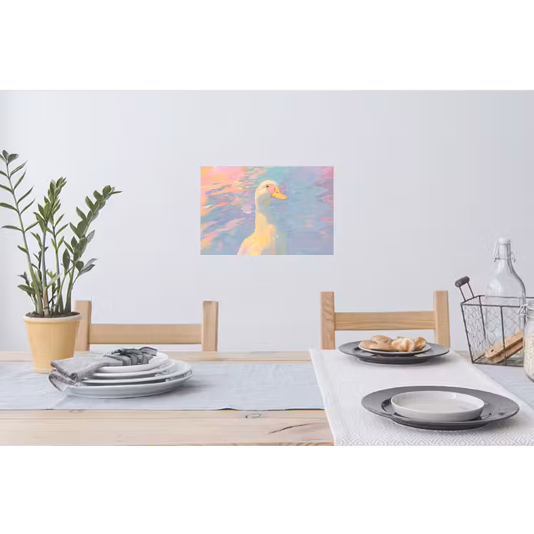 Muursticker - Eend - Zonnebril - Water — 3