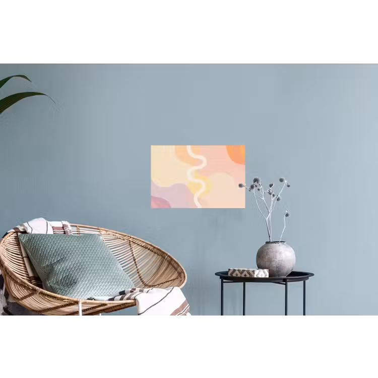 Muursticker - Golvende vormen - Abstract - pastel — 4