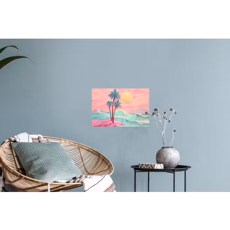 Muursticker - Palmbomen - Golven - Zee — 4