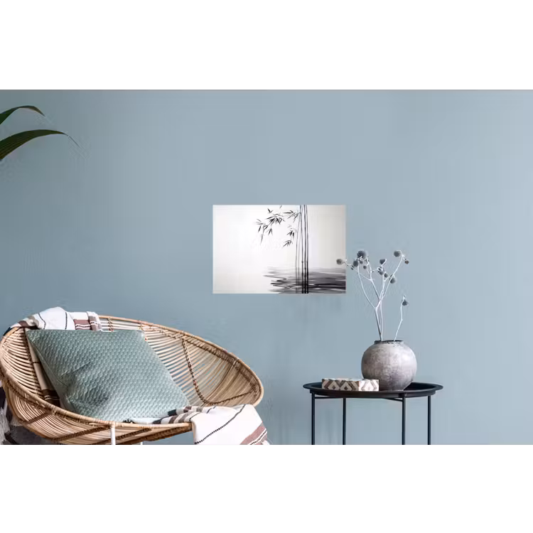 Muursticker - Bamboestammen - Water - Minimalistisch - Wit — 4