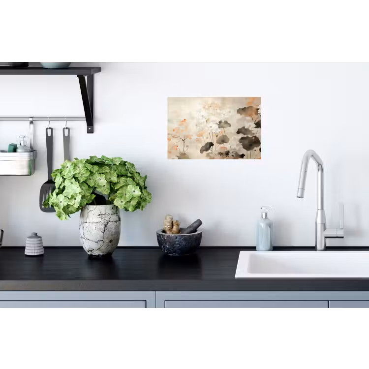 Muursticker - Bloemen - Japandi - Wabi sabi — 2