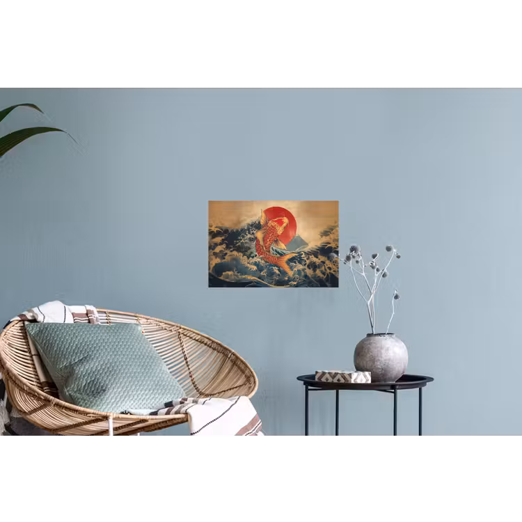 Muursticker - Koi - Zee - Golven - Zon — 4
