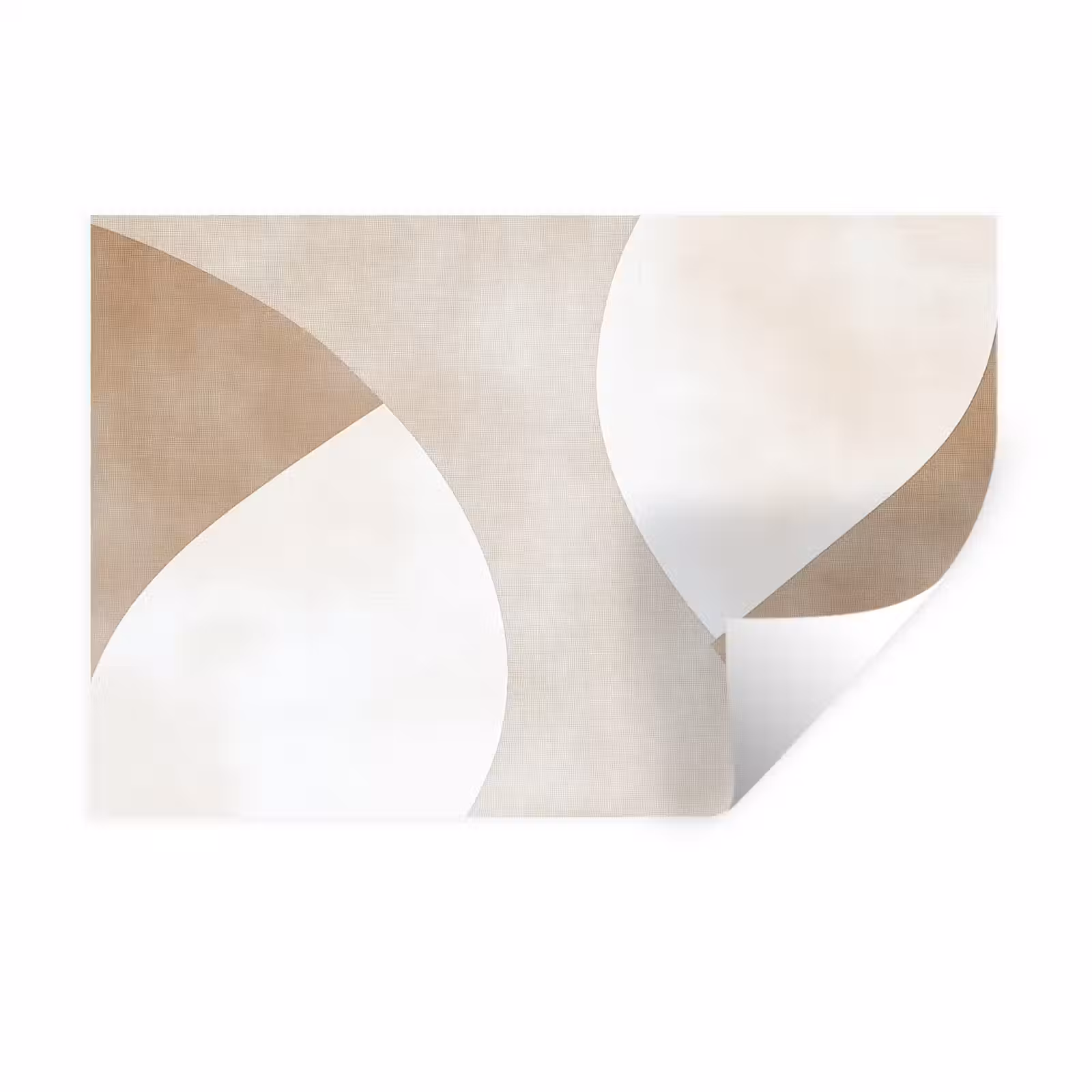Muursticker - Bruin - Japandi - Abstract — 1