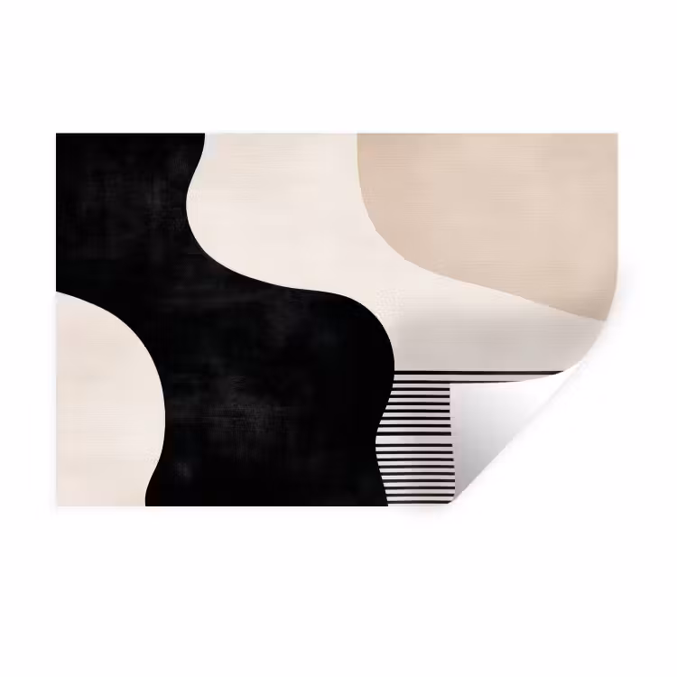 Muursticker - Abstract - Japandi - Beige - Modern — 1