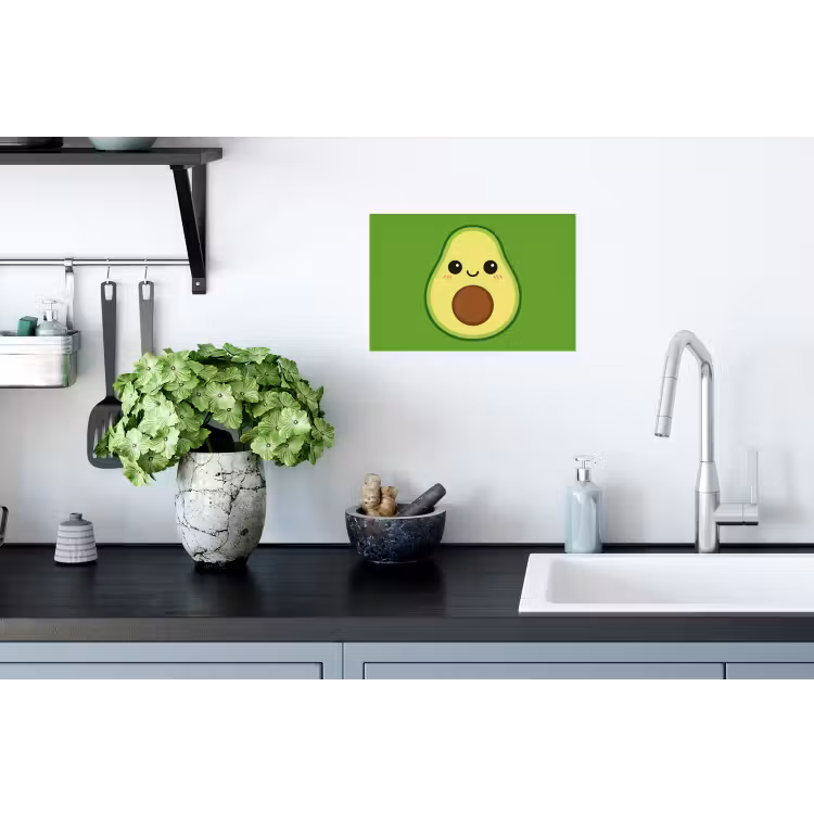 Muursticker - Avocado - Groen - Speels — 2