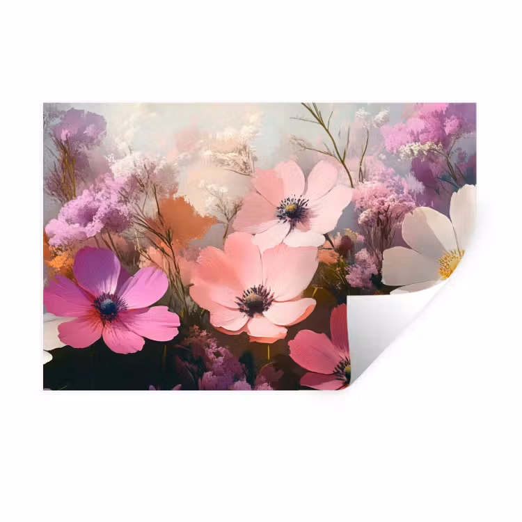 Muursticker - Bloemen - Kleurrijk - Bloei — 1