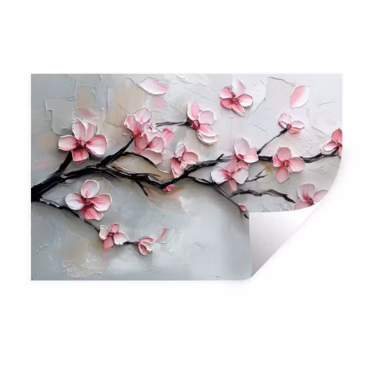 Muursticker - Bloesem - Kunstzinnig - Roze - Sakura — 1