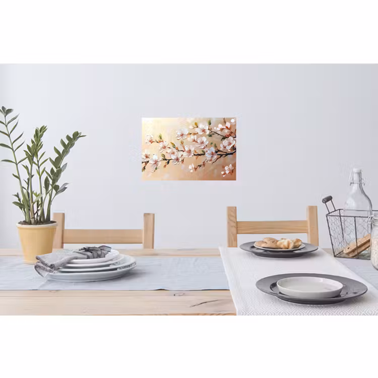 Muursticker - Bloesemtakken - Schilderachtig - Roze — 3