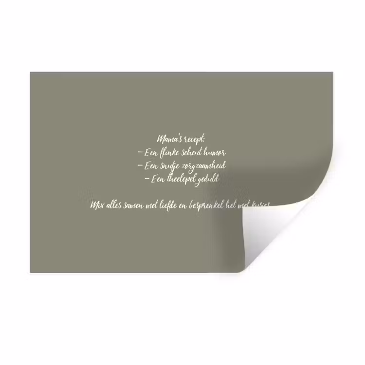 Muursticker - Quotes - Ma - Spreuken - Mama's recept - Koken — 1