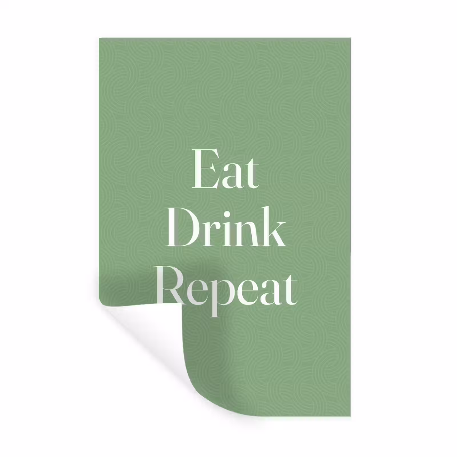 Muursticker - Eten - Drinken - Tekst - Mintgroen — 1