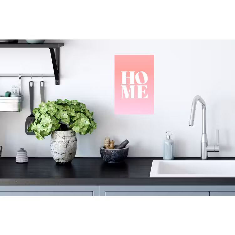 Muursticker - Home - Letters - Groot - Roze — 2