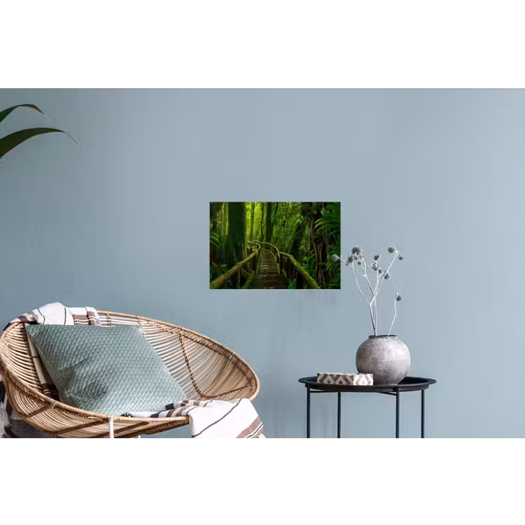 Muursticker - Jungle - Brug - Mos - Natuur - Tropisch — 4