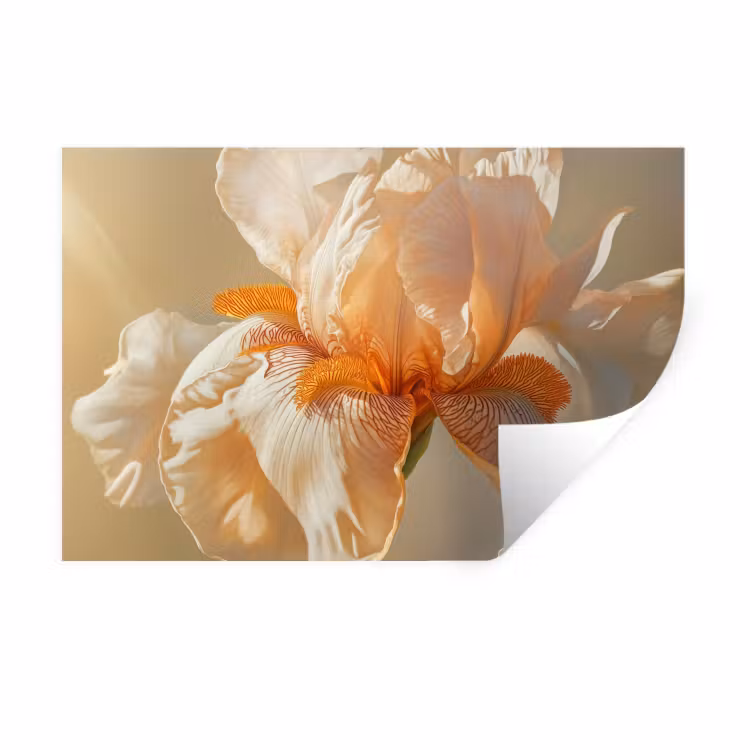 Muursticker - Close up - Oranje - Iris — 1